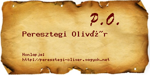 Peresztegi Olivér névjegykártya